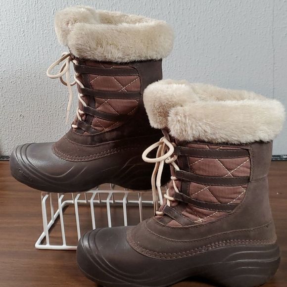 Columbia Sierra Summette Waterproof Leather Mid Calf Insulated Winter Boot Sz 8 - Picture 3 of 12